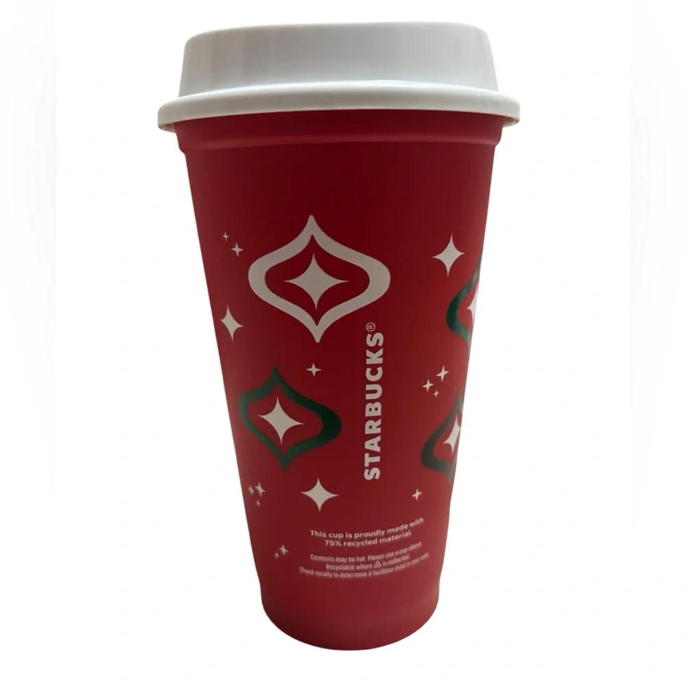 Limited Edition Red Starbucks Holiday Cup with Lid